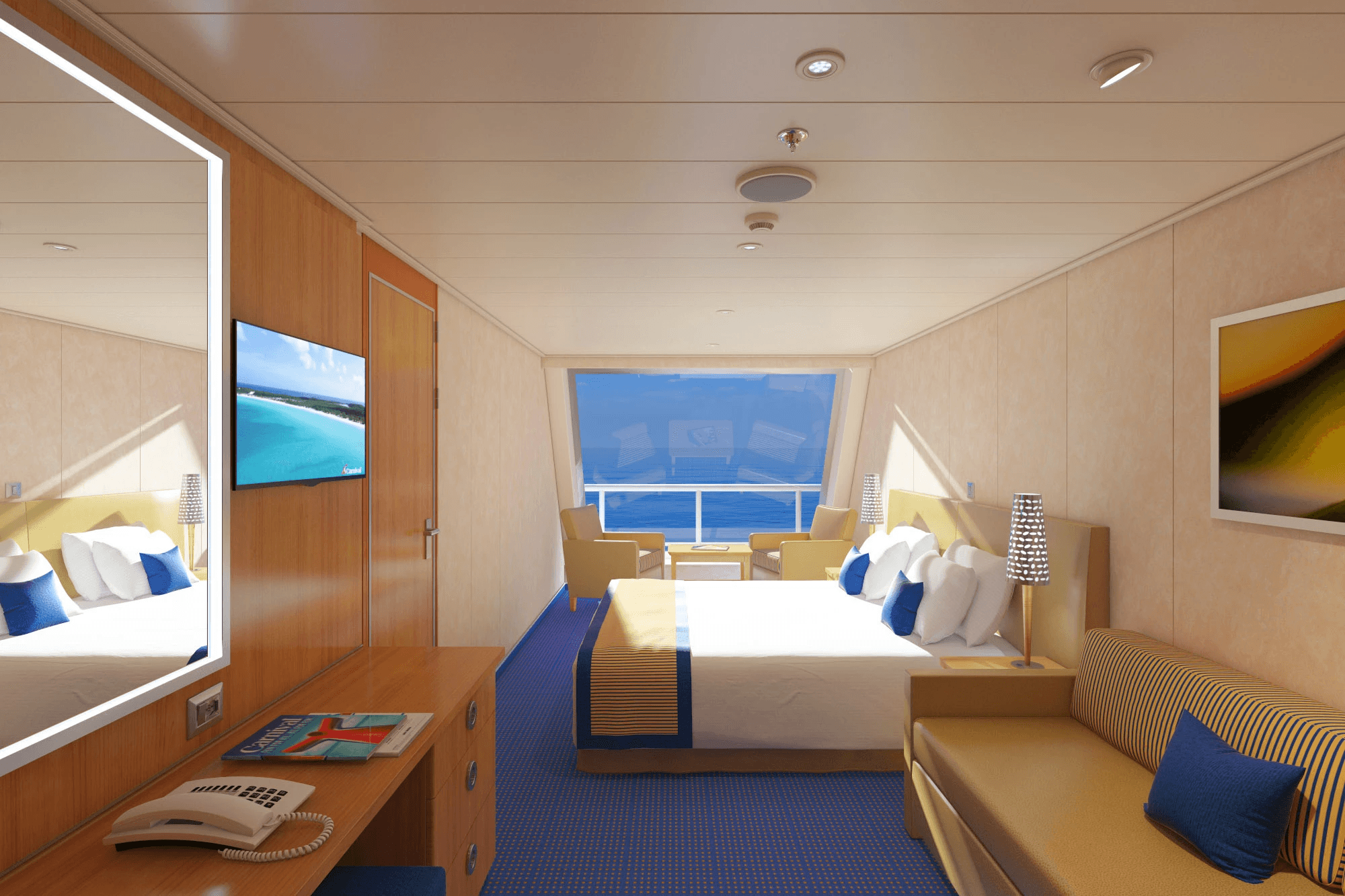 Carnival Radiance Oceanview cabin