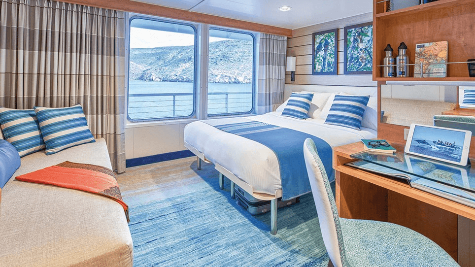 National Geographic Quest Oceanview cabin
