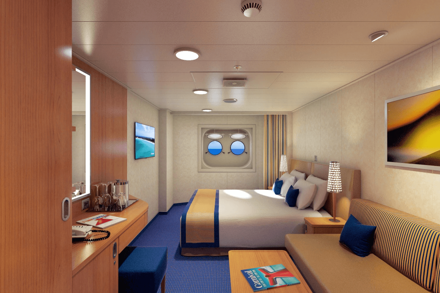 Carnival Vista Oceanview cabin