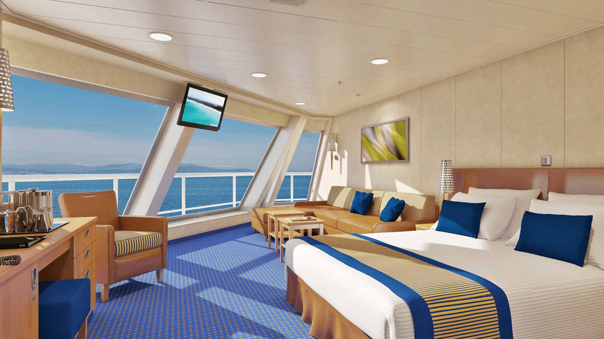 Carnival Conquest Oceanview cabin