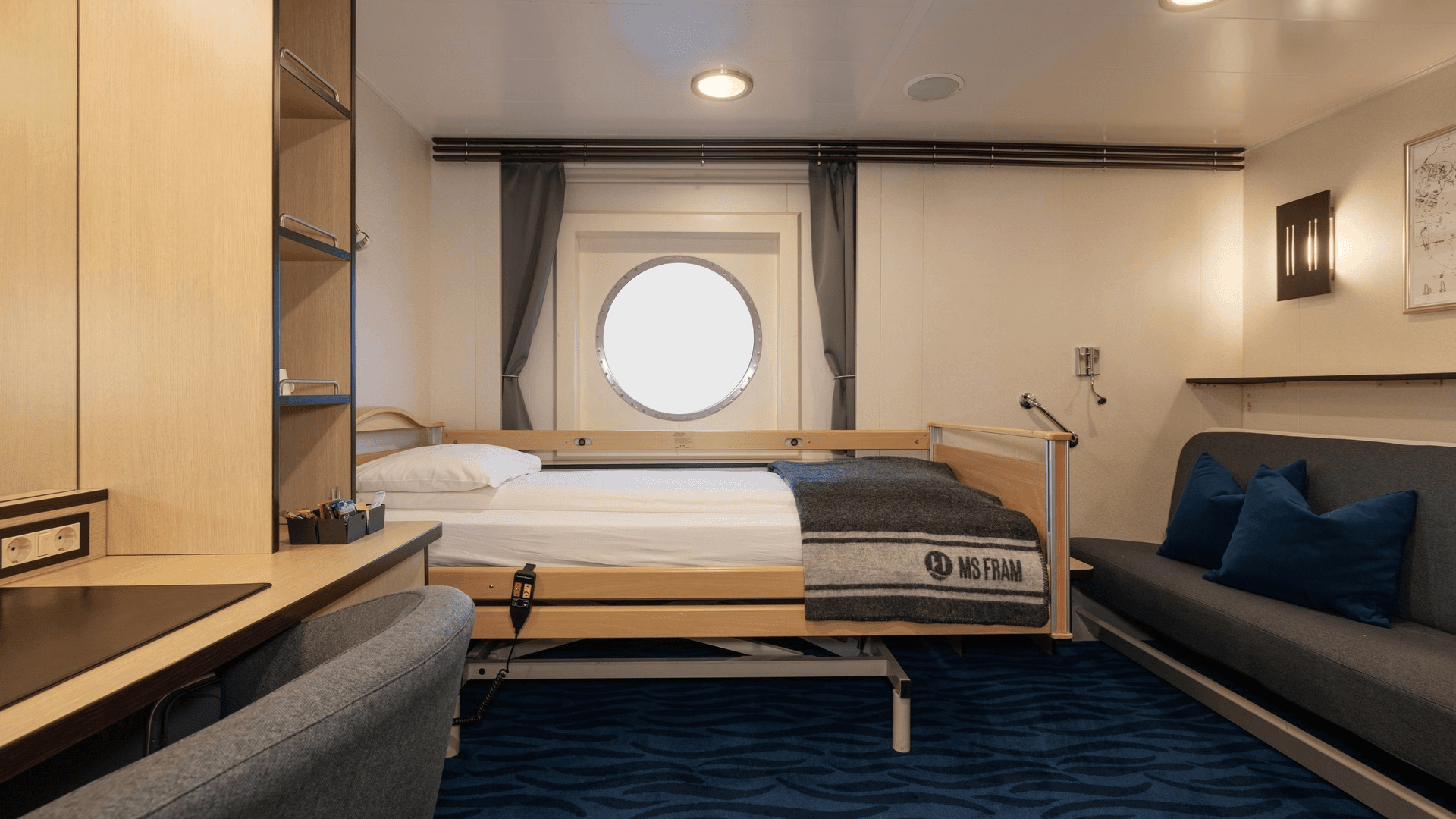 MS Fram Oceanview cabin