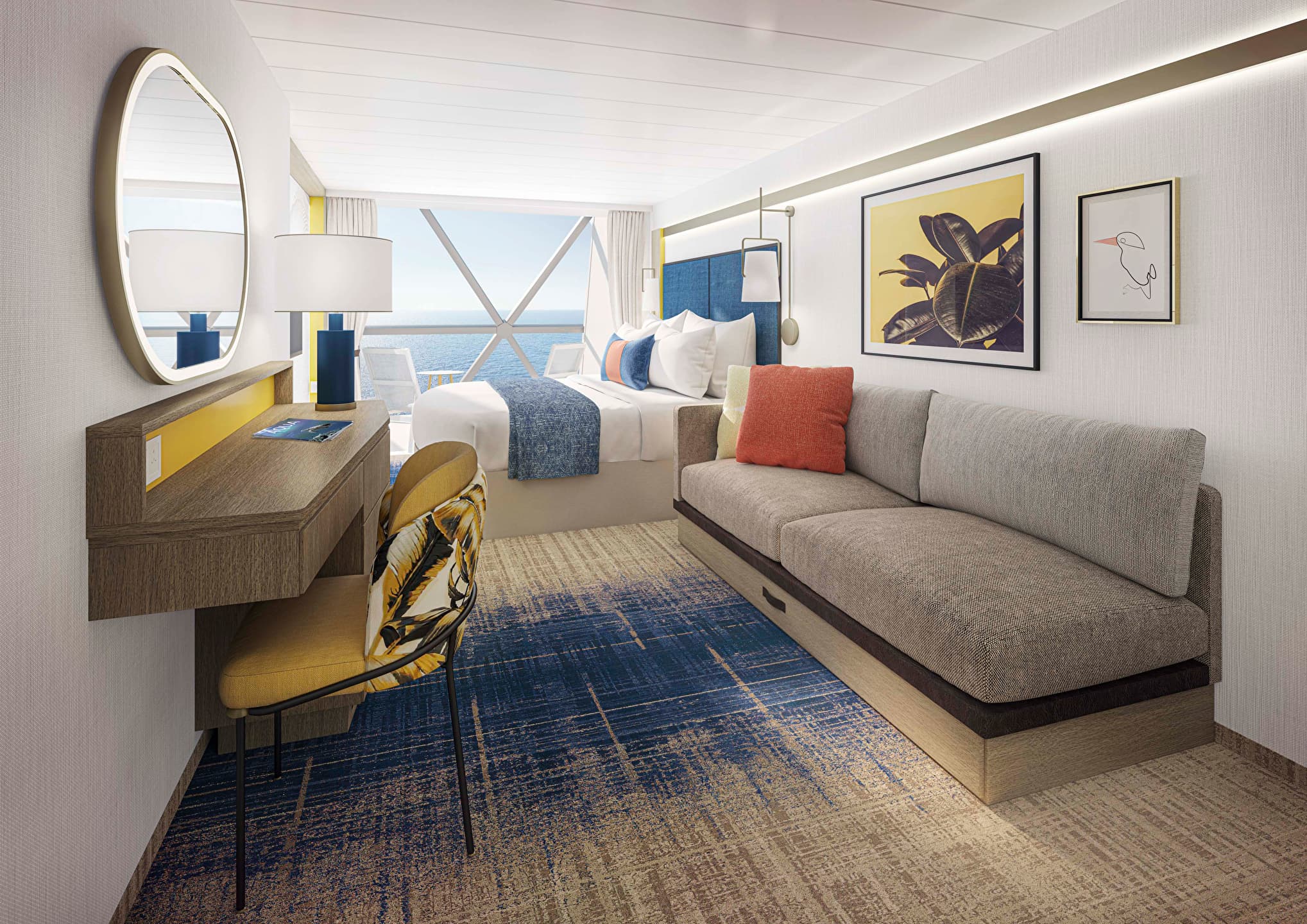 Icon of the Seas Oceanview cabin