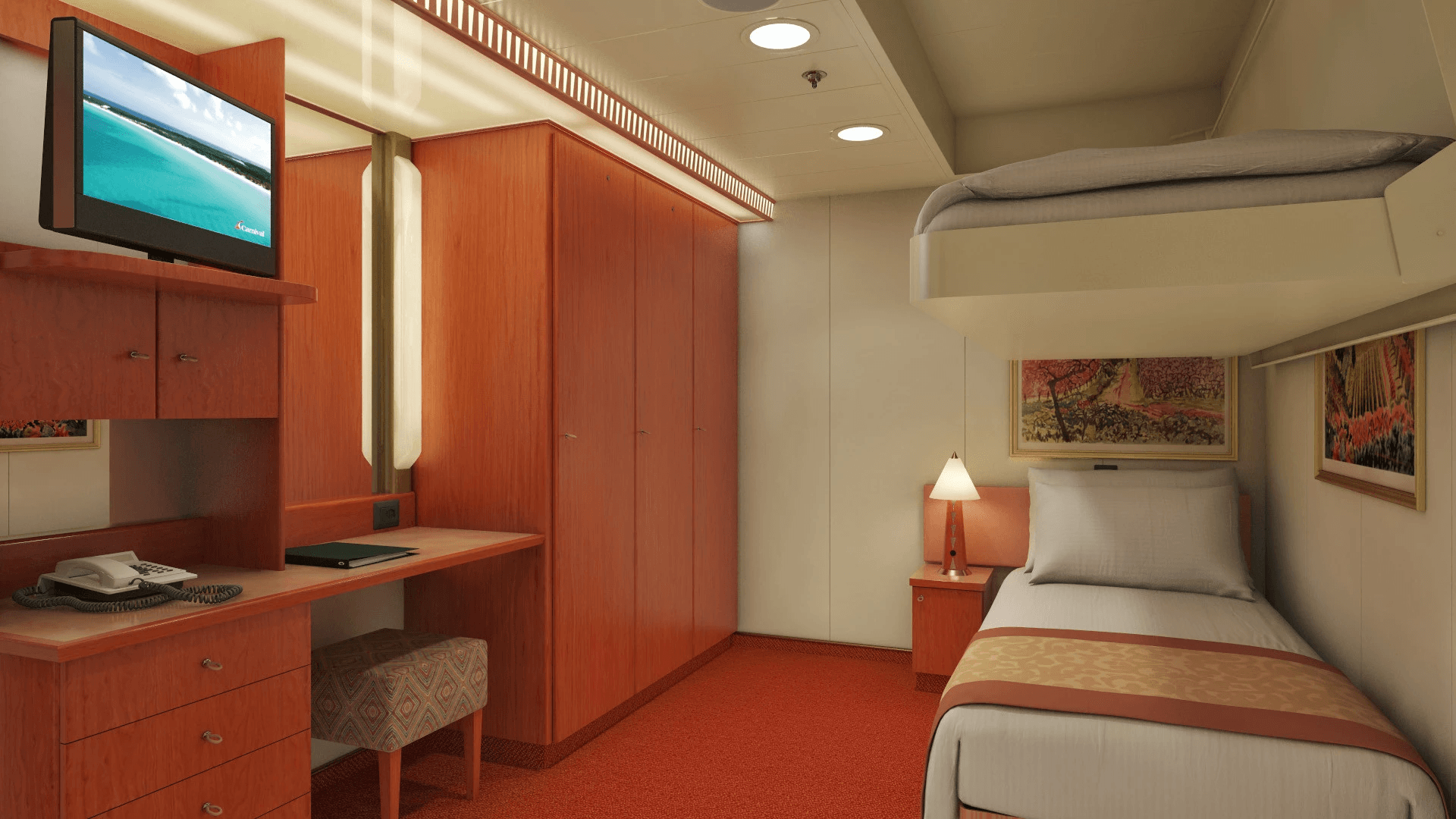 Carnival Splendor Inside cabin