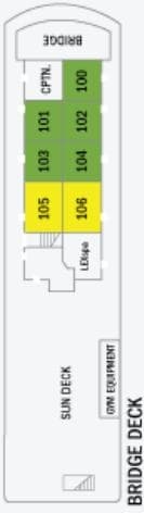 Deck Bridge Deck plan for National Geographic Sea Lion