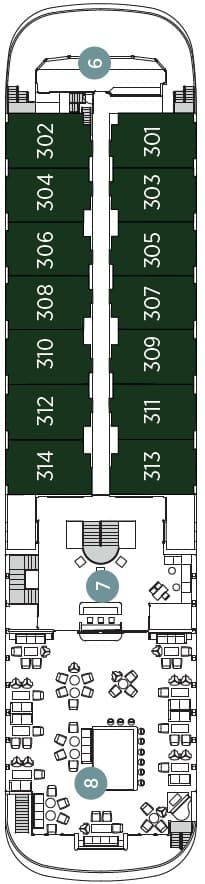 Deck Horizon Deck plan for Emerald Harmony