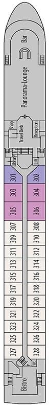 Deck Diamond Deck plan for MS George Eliot
