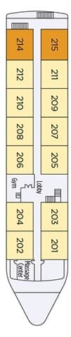 Deck Abu Simbel Deck plan for S.S. Sphinx