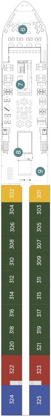 Deck Horizon Deck plan for Emerald Radiance