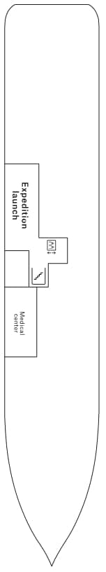Deck 3 plan for MS Fridtjof Nansen