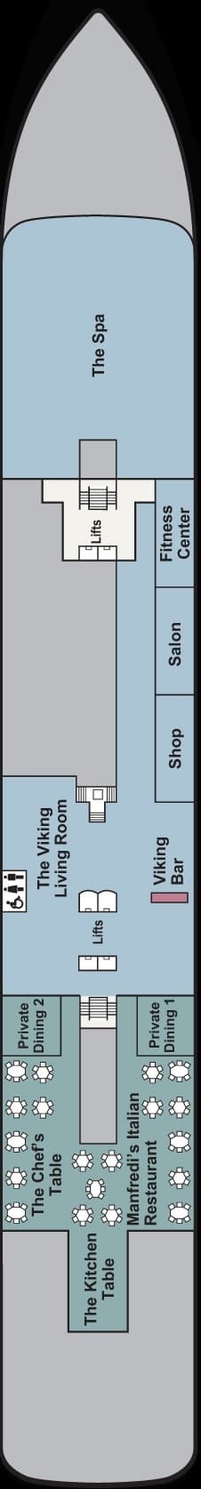 Deck Deck 1 plan for Viking Venus