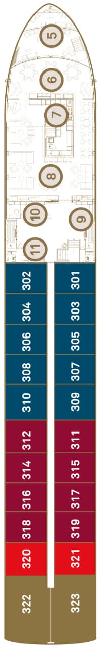 Deck Diamond Deck plan for Scenic Azure