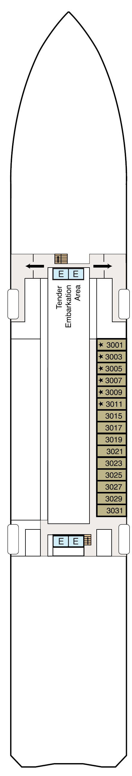Deck 3 plan for Insignia