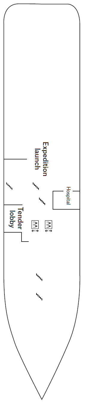 Deck 2 plan for MS Fram
