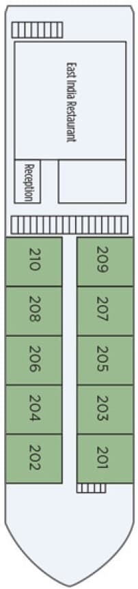 Deck Main Deck plan for Ganges Voyager II