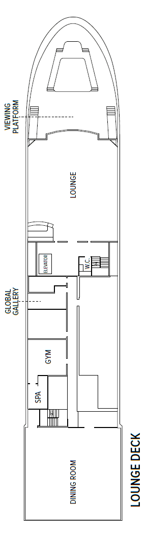 Deck Lounge Deck plan for National Geographic Quest