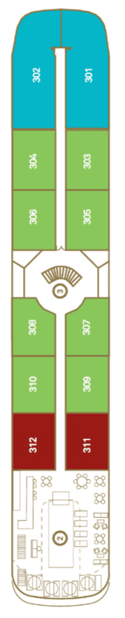 Deck Diamond Deck plan for Scenic Spirit
