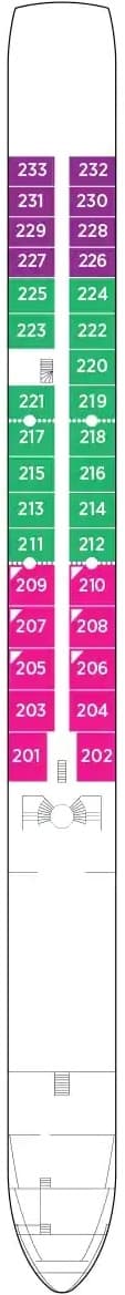 Deck Cello Deck plan for AmaKristina