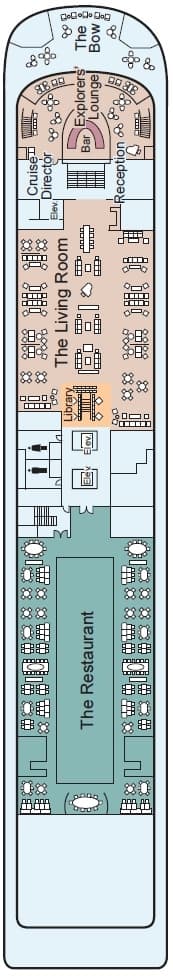 Deck Deck 1 plan for Viking Mississippi