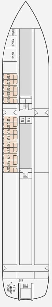 Deck Deck 3 plan for Le Paul Gauguin