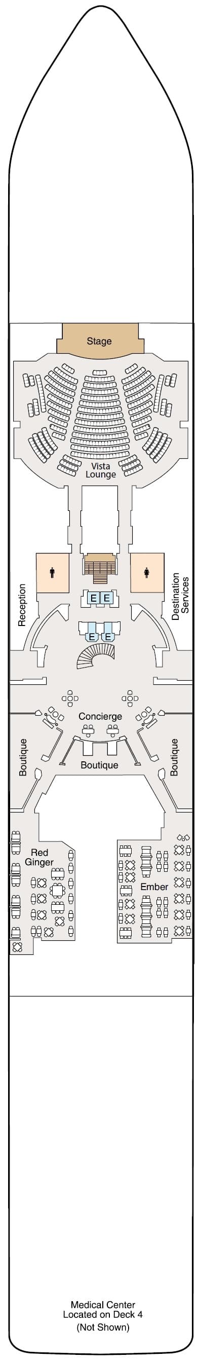 Deck 5 plan for Vista