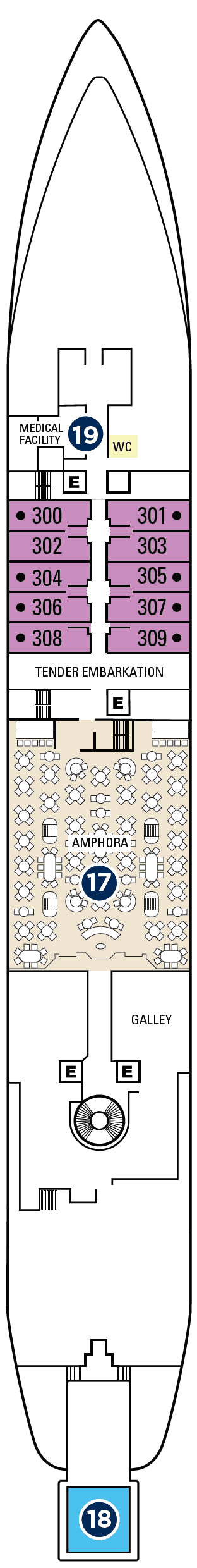 Deck 3 plan for Star Breeze