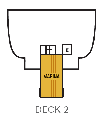 Deck 2 plan for Seabourn Quest