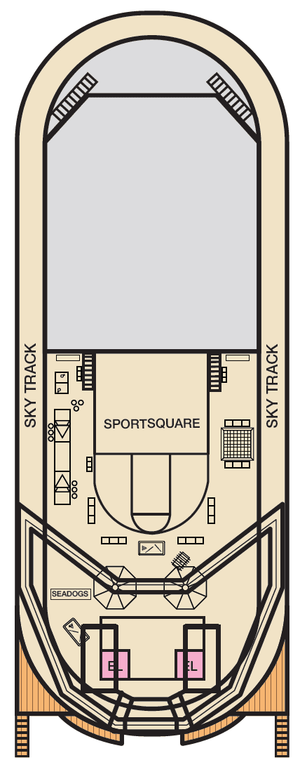 Deck AFT SUN plan for Carnival Sunshine