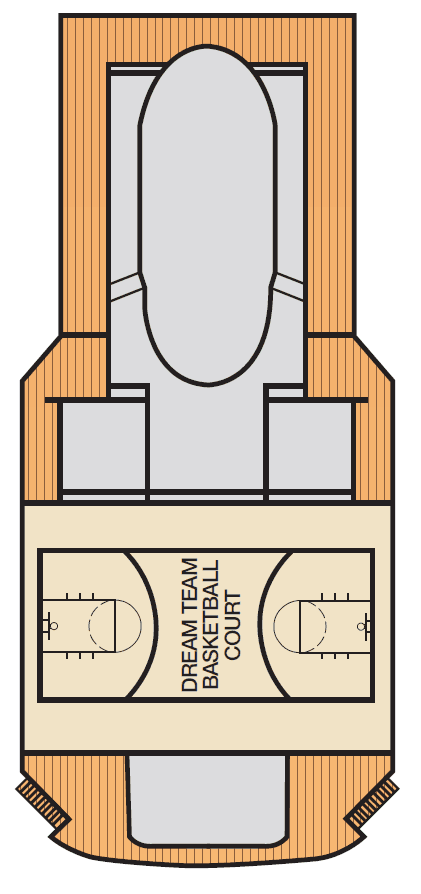 Deck AFT SUN plan for Carnival Dream