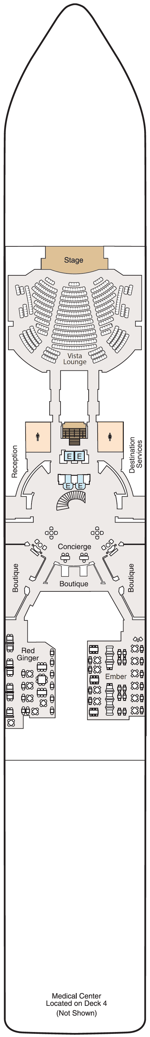 Deck 5 plan for Allura