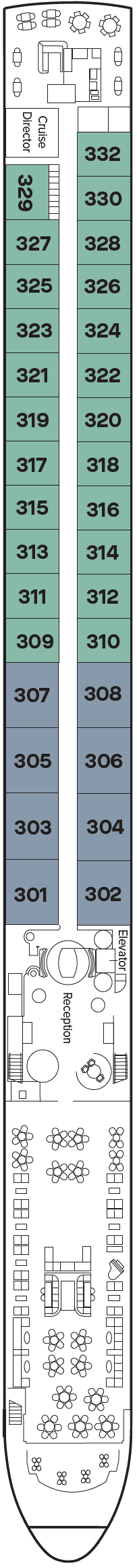 Deck Deck 1 plan for APT Solara