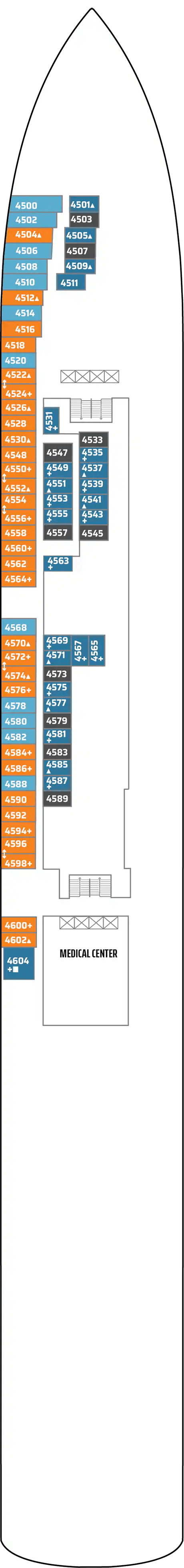 Deck Deck 04 plan for Norwegian Jade