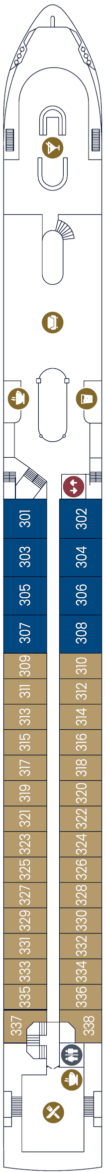 Deck Diamond Deck plan for VIVA ENJOY