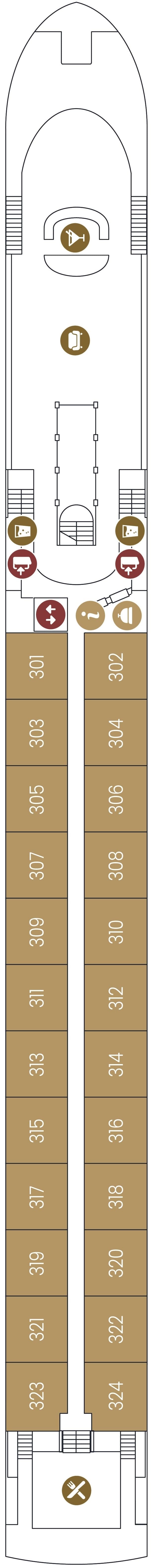 Deck Diamond Deck plan for PORTO MIRANTE