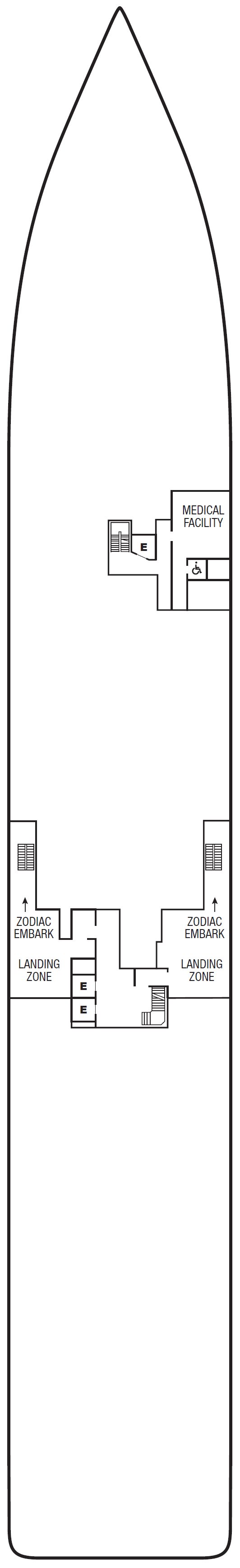 Deck 3 plan for Seabourn Pursuit