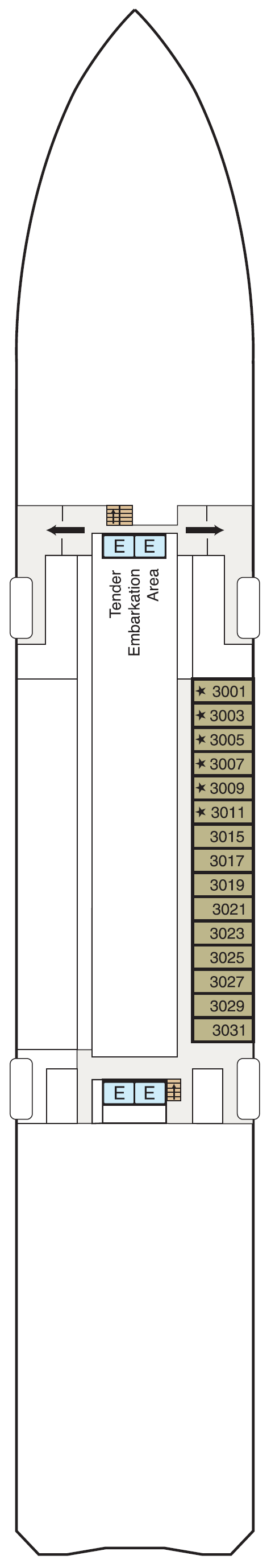 Deck 3 plan for Regatta