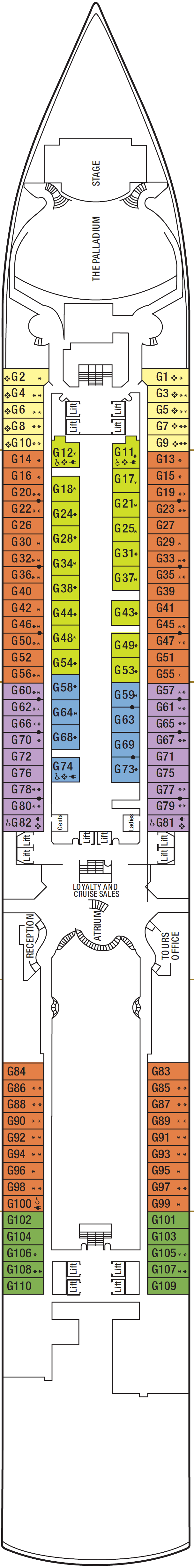 Deck Deck 1 - G plan for Arcadia