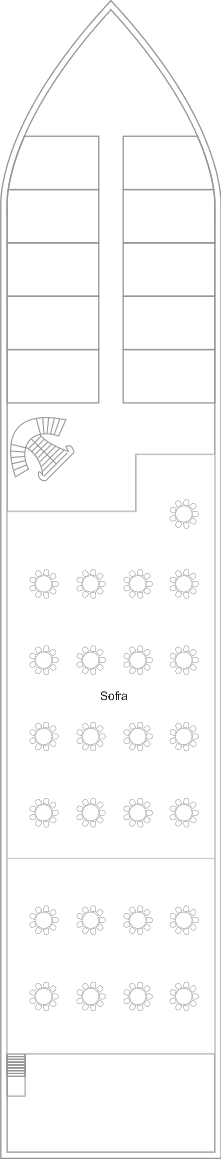 Deck Deck 1 plan for TUI Bahareya