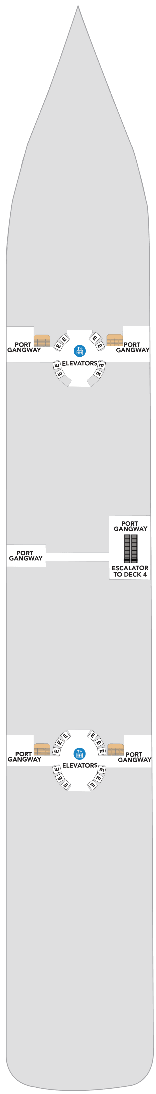 Deck 2 plan for Legend of the Seas