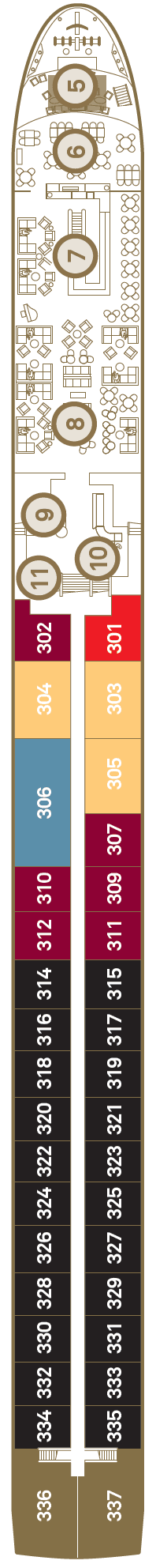 Deck Diamond Deck plan for Scenic Amber