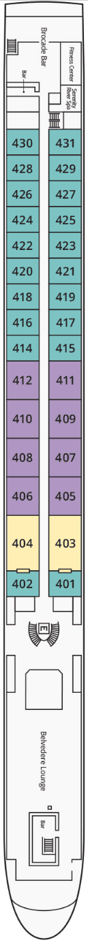 Deck Adele Deck plan for S.S. Emilie