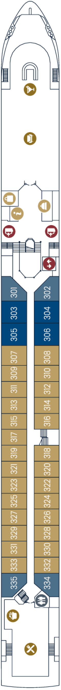 Deck Diamond Deck plan for VIVA MOMENTS