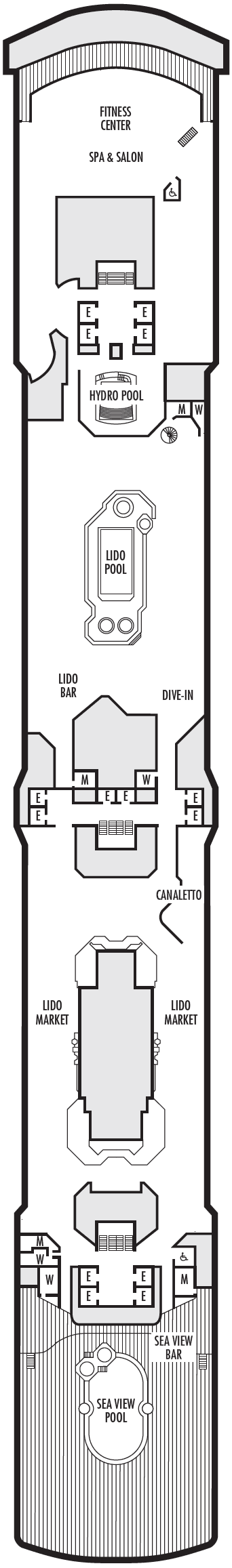 Deck Lido plan for Westerdam