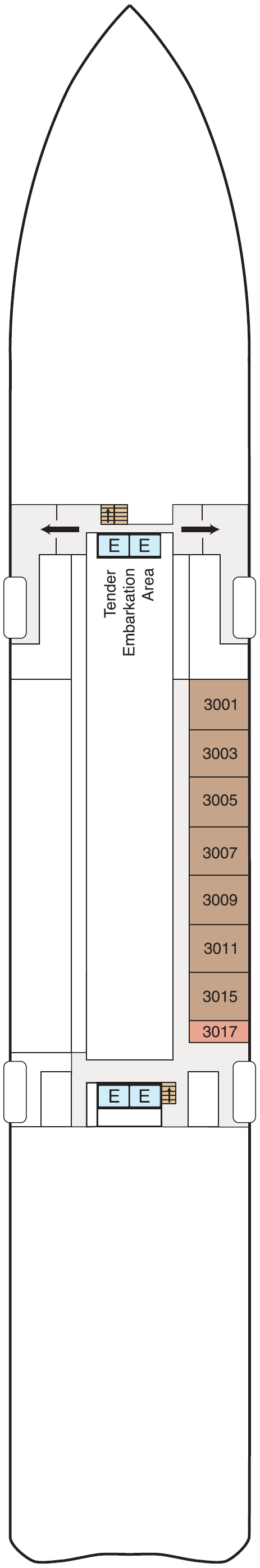 Deck 3 plan for Aurelia