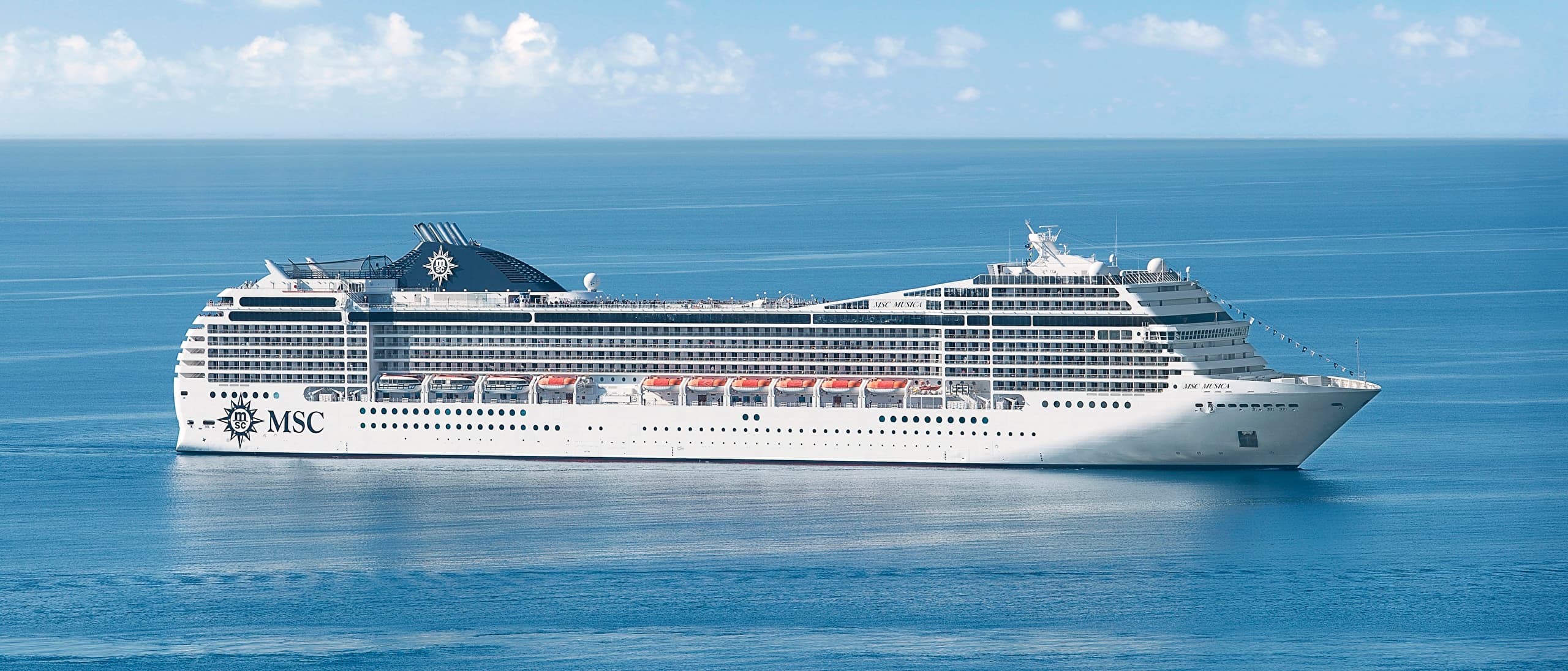 Cruise ship ready for an upcoming sailing