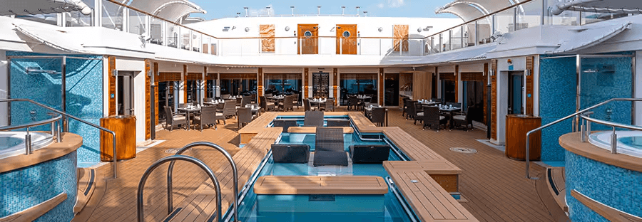 The Haven's private courtyard