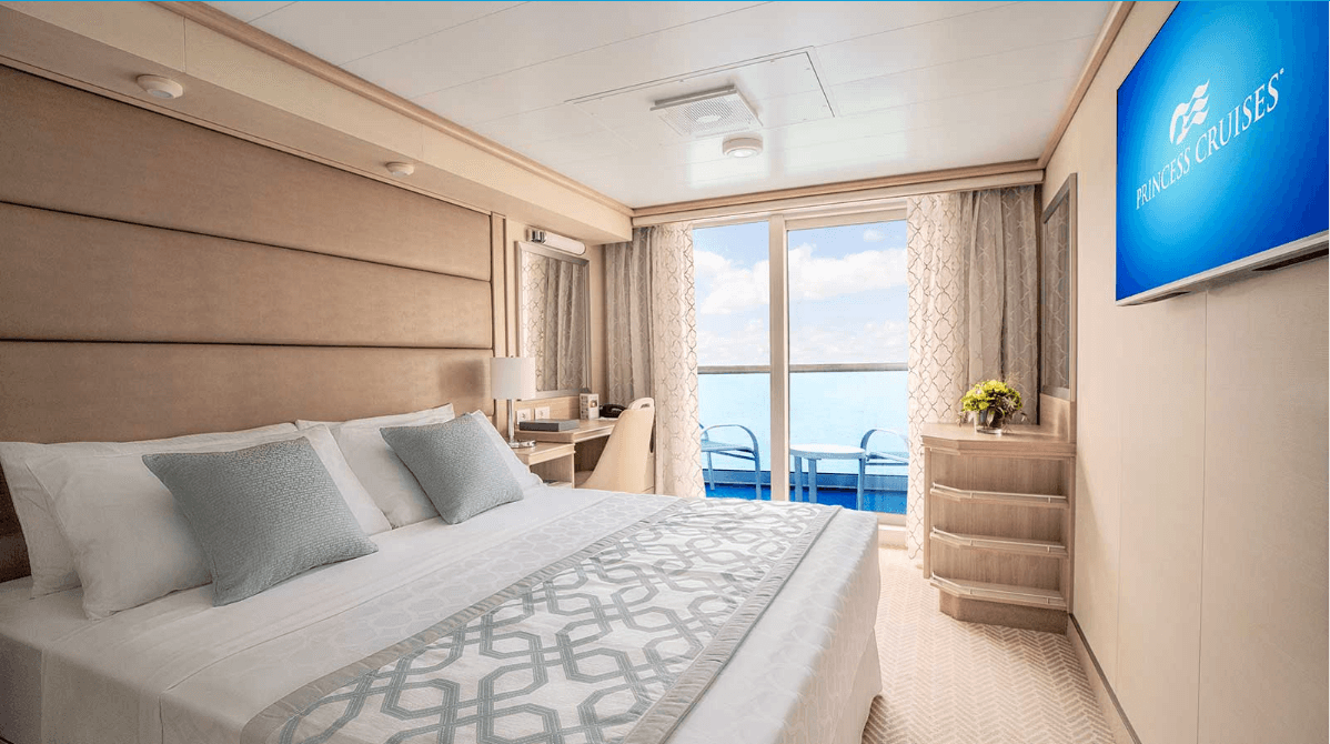 Discovery Princess Deluxe Balcony Obstructed