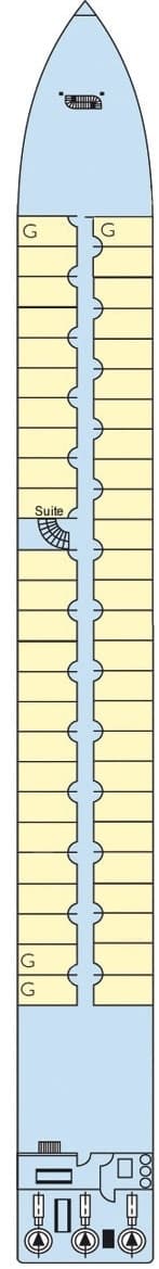 Deck Main Deck plan for MS Botticelli
