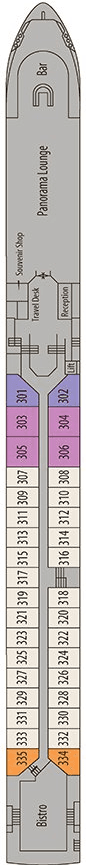 Deck Diamond Deck plan for MS Oscar Wilde