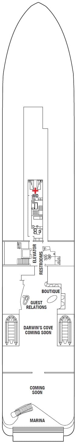 Deck 3 plan for Celebrity Flora
