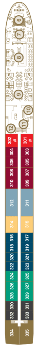 Deck Diamond Deck plan for Scenic Diamond